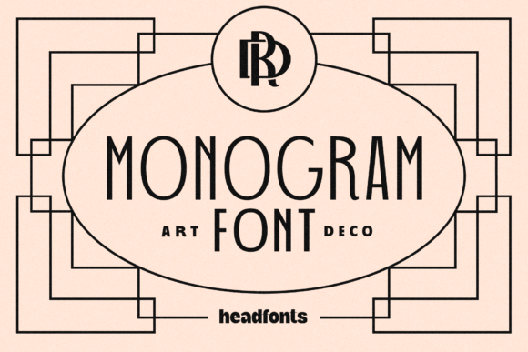 Art Deco Monogram: A Stylish Font for Modern Web Design