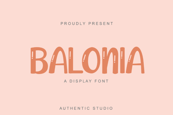 Balonia: A Bold and Energetic Display Font