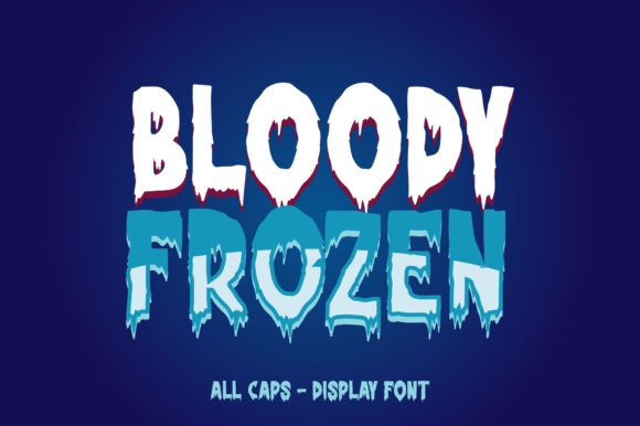 Bring Your Creations to Life with Bloody Frozen Font