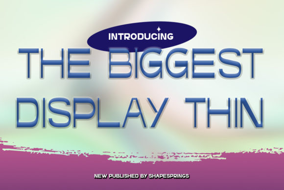 Elevate Your Brand with The Biggest Thin Display Font