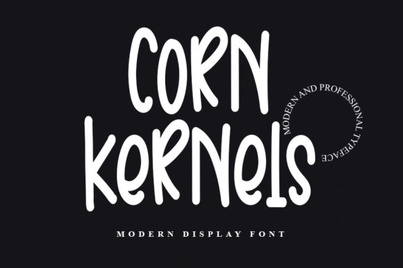 Enhance Your Brand with Corn Kernels Display Font