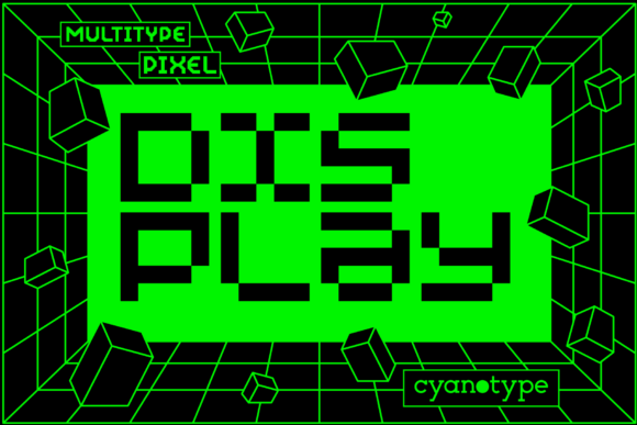 Enhance Your Brand with MultiType Pixel Display Font
