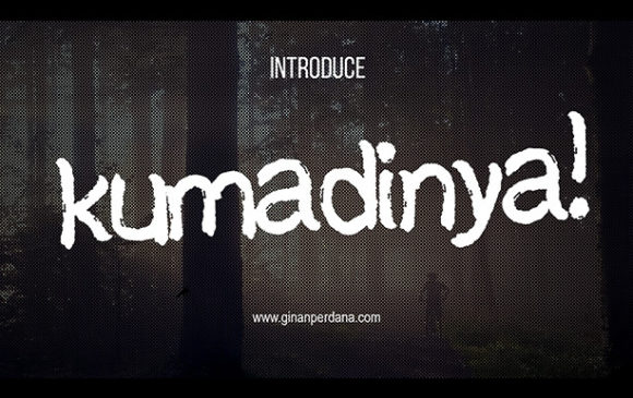 Kumadinya: A Cool and Quirky Brushed Display Font for Web Design