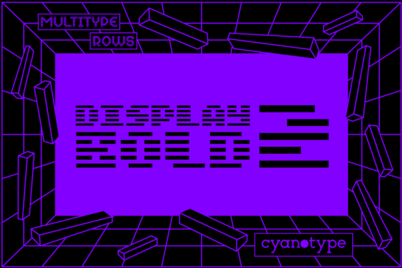 MultiType Rows Display Bold 2: A Trendy Pixel Font for Web Design