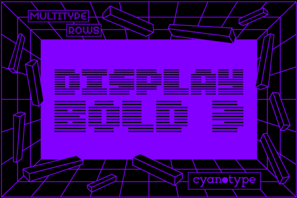 MultiType Rows Display Bold 3: A Font for Eye-Catching Brand Content