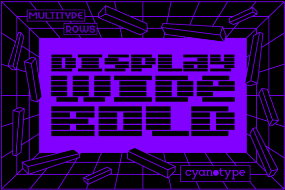 MultiType Rows Display Wide Bold: A Trendy Font for Web Design