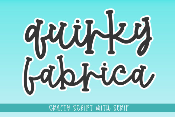 Quirky Fabrica: A Playful Display Font for Creative Projects