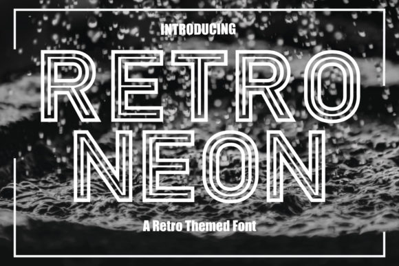 Retro Neon: A Bold and Stylish Font for Crafters