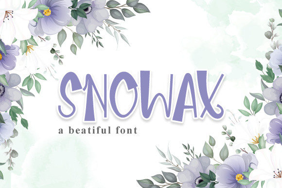 Snowax: A Charming Display Font for Creative Projects