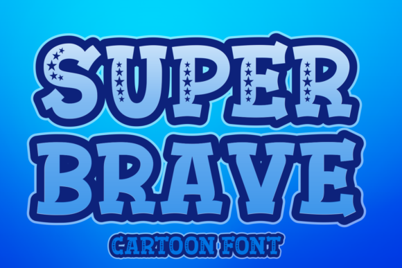 Super Brave: A Playful Display Font for Creative Projects