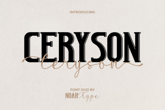 Transform Your Brand with Ceryson: A Stylish Duo Font