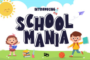 Unlock Creativity with School Mania: A Playful Display Font